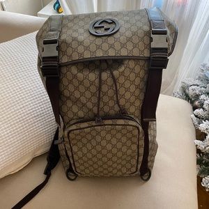 Authentic gucci large backpack